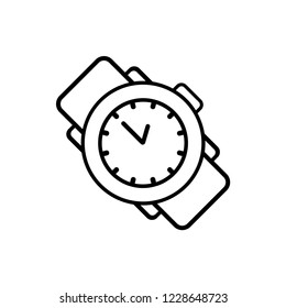 Vector hand wrist watch icon