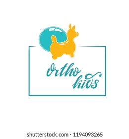 Vector hand written lettering signboard set for orthopedic stores in the style of a flat lay. Use it for signboards, shop decoration, posters, price tags, flyers, labels.