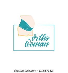 Vector hand written lettering signboard set for orthopedic stores in the style of a flat lay. Use it for signboards, shop decoration, posters, price tags, flyers, labels.