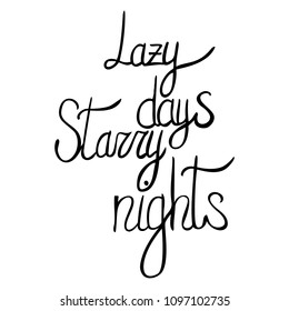 vector hand written summer lettering