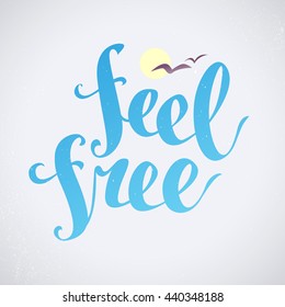 Vector hand written text message isolated. Love card, congratulation, greeting. Poster, advertising, banner, placard design template. Hand written font, abc, script, lettering. Ink drawing.