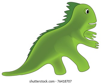 Vector Handdrawn Cartoon Illustration Kid Dinosaur Stock Vector ...