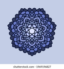 vector hand-drawn circular pattern. mandala, henna, lace, anti-stress. print for clothing, textiles, notebooks, yoga products. isolated on a white background.