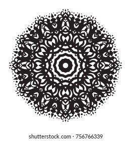 Vector hand-drawn circular pattern, mandala, medallion. Suitable for use in the design of vintage postcards, wedding invitations, posters, luxury items, textiles and much more.

