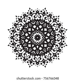 Vector hand-drawn circular pattern, mandala, medallion. Suitable for use in the design of vintage postcards, wedding invitations, posters, luxury items, textiles and much more.


