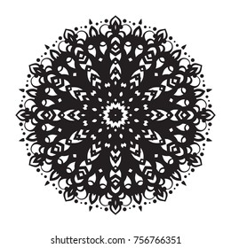 Vector hand-drawn circular pattern, mandala, medallion. Suitable for use in the design of vintage postcards, wedding invitations, posters, luxury items, textiles and much more.

