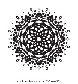 Vector hand-drawn circular pattern, mandala, medallion. Suitable for use in the design of vintage postcards, wedding invitations, posters, luxury items, textiles and much more.

