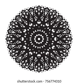 Vector hand-drawn circular pattern, mandala, medallion. Suitable for use in the design of vintage postcards, wedding invitations, posters, luxury items, textiles and much more.
