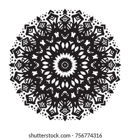 Vector hand-drawn circular pattern, mandala, medallion. Suitable for use in the design of vintage postcards, wedding invitations, posters, luxury items, textiles and much more.
