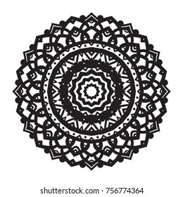 Vector hand-drawn circular pattern, mandala, medallion. Suitable for use in the design of vintage postcards, wedding invitations, posters, luxury items, textiles and much more.
