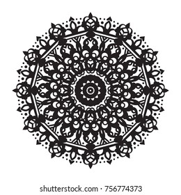 Vector hand-drawn circular pattern, mandala, medallion. Suitable for use in the design of vintage postcards, wedding invitations, posters, luxury items, textiles and much more.
