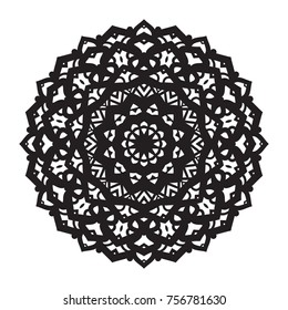 Vector hand-drawn circular pattern, mandala, medallion. Suitable for use in the design of vintage postcards, wedding invitations, posters, luxury items, textiles and much more.
