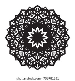 Vector hand-drawn circular pattern, mandala, medallion. Suitable for use in the design of vintage postcards, wedding invitations, posters, luxury items, textiles and much more.
