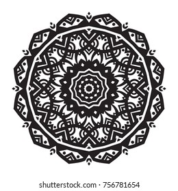 Vector hand-drawn circular pattern, mandala, medallion. Suitable for use in the design of vintage postcards, wedding invitations, posters, luxury items, textiles and much more.
