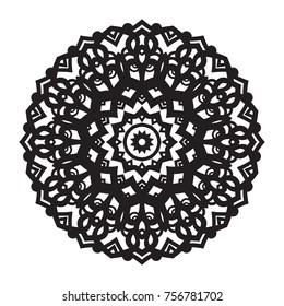 Vector hand-drawn circular pattern, mandala, medallion. Suitable for use in the design of vintage postcards, wedding invitations, posters, luxury items, textiles and much more.
