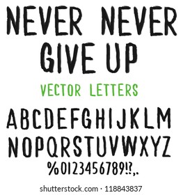 Vector Hand-drawn cute Alphabet