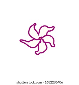 vector handdrawn cute plant clip art exotic flower
