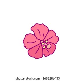 vectorial adorable clip de planta arte exótico flor