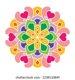 Vector hand-drawn doodle mandala. Coloring mandala. white outline floral mandala for Henna, Mehndi, tattoo, and decoration. vector illustration.