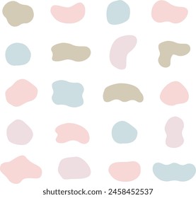 Vector Hand-drawn Fluffy Loose Ellipse Set