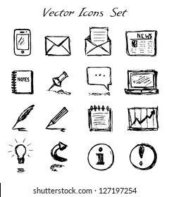 Vector Hand-Drawn Icons Set