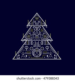 Vector handdrawn illustration for card, poster, flyer