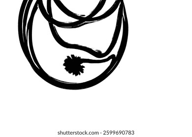 Vector of hand-drawn ink patterns and textures featuring scratches and light trails. Abstract black and white backgrounds with trendy monochrome pencil or pen brush marks. Organic grunge shapes.