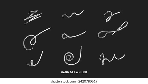 vector hand-drawn line marker  . 
