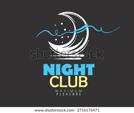 Vector hand-drawn logo for a nightclub