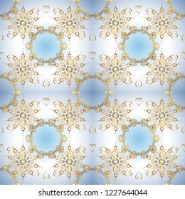 Vector hand-drawn mandala, colored abstract pattern on a neutral, gray and white colors.
