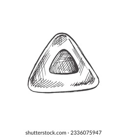 Vector hand-drawn school and office supplies Illustration. Detailed retro style eraser sketch. Vintage sketch element. Back to School. School essential illustration. 