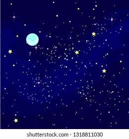 Vector handdrawn space bacground