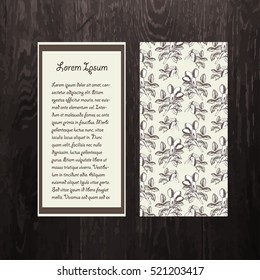 Vector hand-drawn template banner with wild dog rose.Brier. Eglantine. Design for cosmetics, store, beauty salon, natural and organic products. Can be used like a greeting card. With place for text