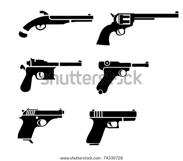 ベクター拳銃絵文字 のベクター画像素材 ロイヤリティフリー
