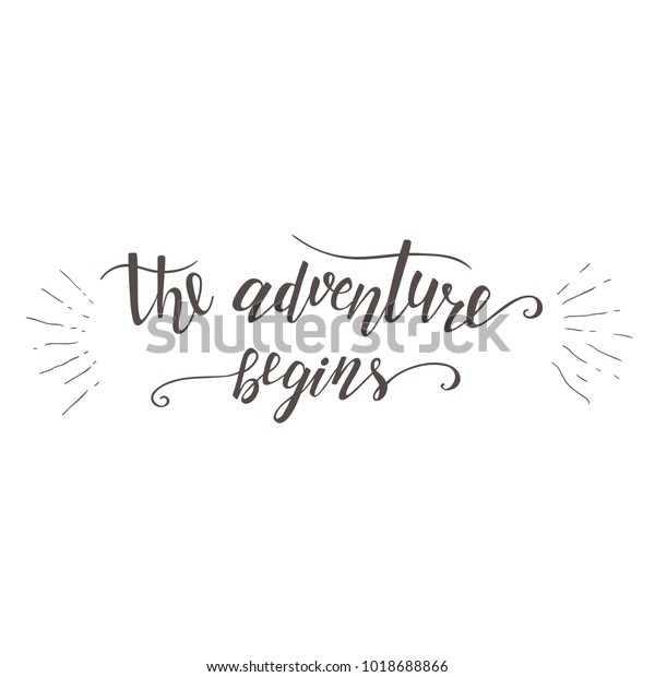 Vector Handlettering Quote Travel Motivation Phrases Stock Vector