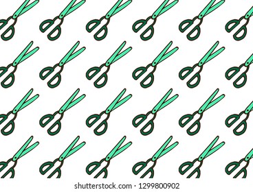 Vector handmade crafts. Hand made tools card background template
