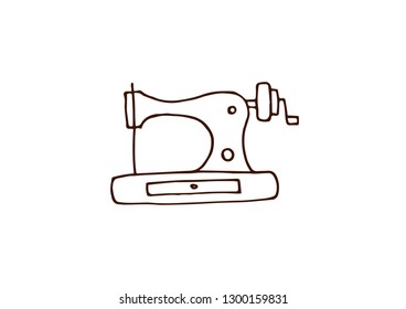 Vector handmade crafts. Hand made tools card background template