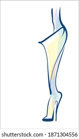 
VECTOR-handgemachte Mode-Hintergrund mit den schönen Stiefeln für das Design-Logo 