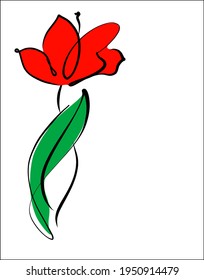 Vector handmade fashion digital floral sketch background with beautiful flower for design logo 