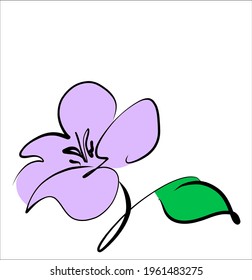 Vector handmade fashion digital spring floral background with beautiful flower for design florist logo 