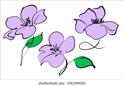 Vector de moda hecha a mano primavera digital fondo floral con flor hermosa para el logo florista de diseño 