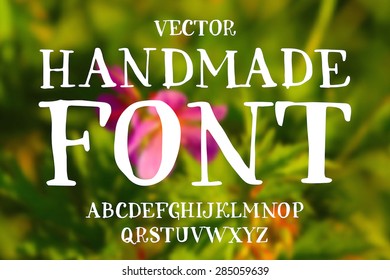 Vector Handmade Font - Hand Crafted Custom Lettering