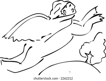 vector handmade line drawing