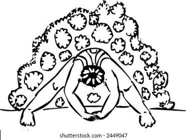 vector handmade line drawing