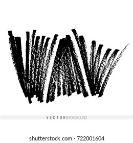 Vector handmade marker strokes. Grunge design elements. Hand drawn textured background.