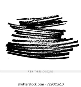 Vector handmade marker strokes. Grunge design elements. Hand drawn textured background.