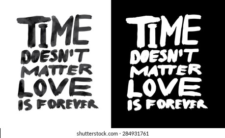 Vector handmade motivation quotes - drawn by ink and brush