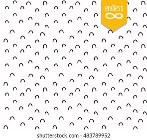 Vector handmade seamless texture. Abstract tileable pattern -  perfect for creating greeting cards, posters, backgrounds, business cards and more...