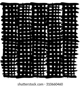 Vector hand-painted ink illustration with brush strokes. Abstract background.