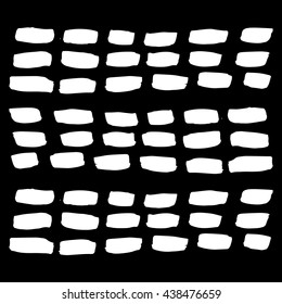 Vector hand-painted ink illustration with brush strokes. Abstract background.
